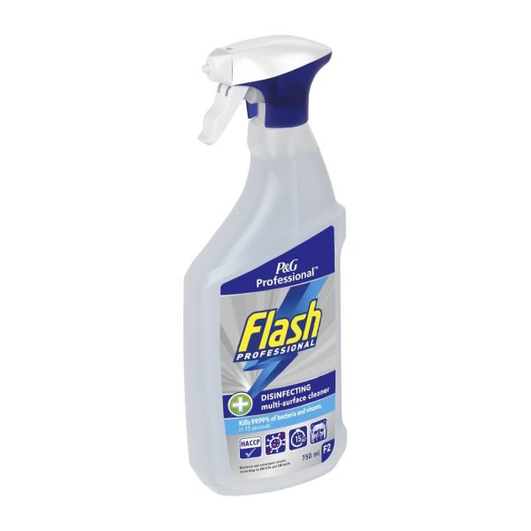 Flash Professional Disinfecting Multi-Surface Cleaning Spray 750ml (Pack of 6) - Image 2
