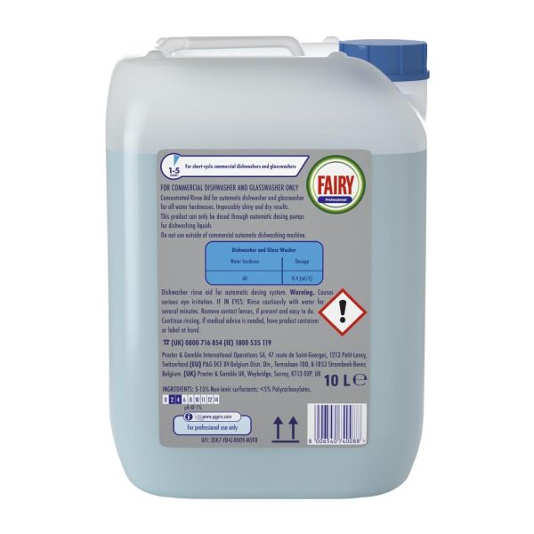 Fairy Professional Commercial Automatic Dishwasher Rinse Aid 10Ltr - Image 2