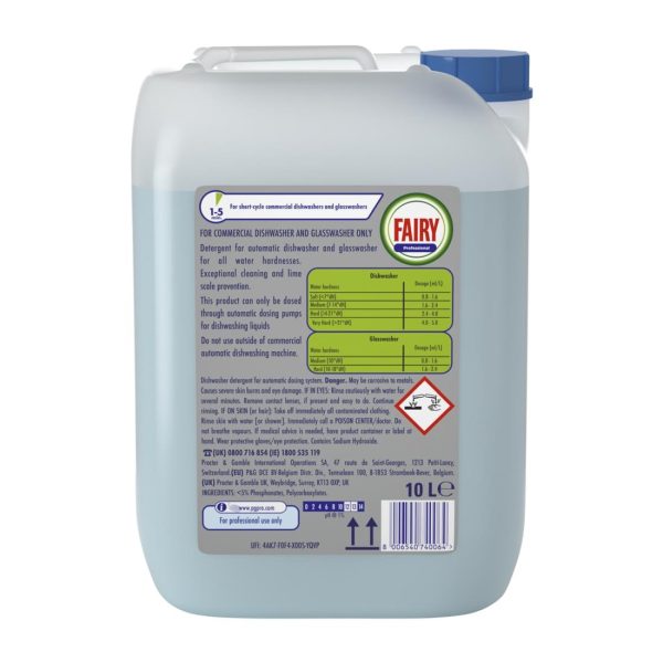 Fairy Professional Commercial Automatic Dishwasher Detergent 10Ltr - Image 2