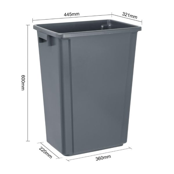 Jantex Slim Bin 60Ltr Grey - Image 5