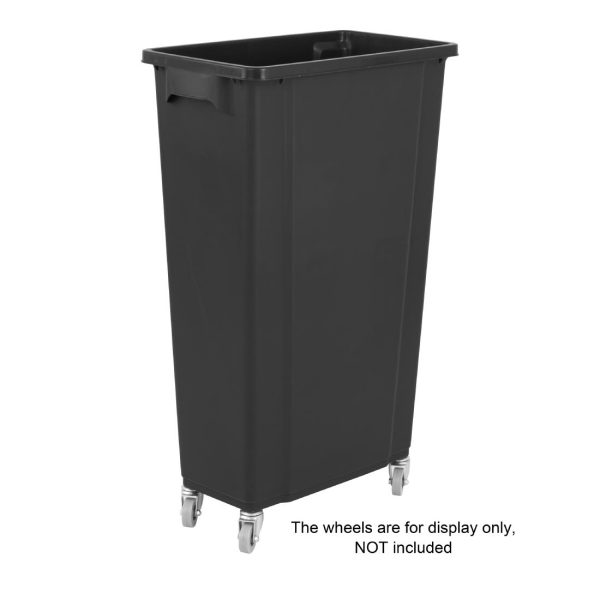 Jantex Slim Bin 80Ltr Black - Image 5