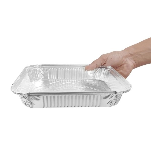Fiesta Recyclable Shallow Foil Containers 1580ml (Pack of 200) - Image 3