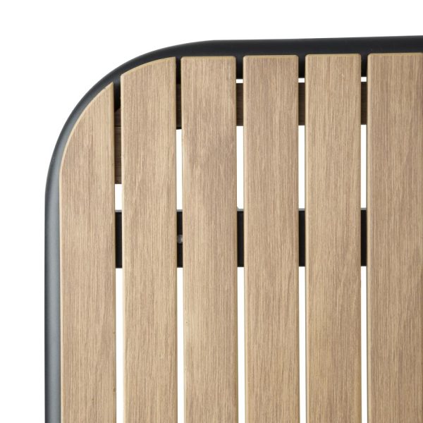 Bolero Santorini Rectangular Table Wood Effect 1400mm - Image 4