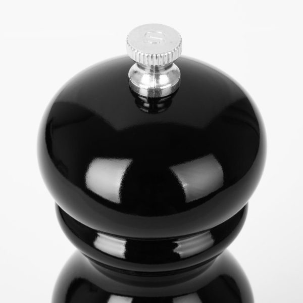 Olympia Salt Or Pepper Grinder Black Hevea Wood 125mm - Image 3