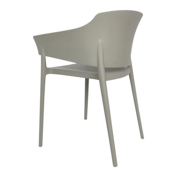 Bolero Lorenzo Cafe Chairs Medium Grey (Pack of 2) - Image 2