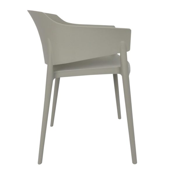 Bolero Lorenzo Cafe Chairs Medium Grey (Pack of 2) - Image 3