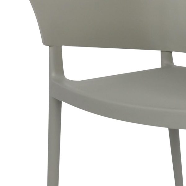 Bolero Lorenzo Cafe Chairs Medium Grey (Pack of 2) - Image 4