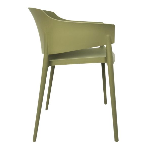 Bolero Lorenzo Cafe Chairs Green Tea (Pack of 2) - Image 2