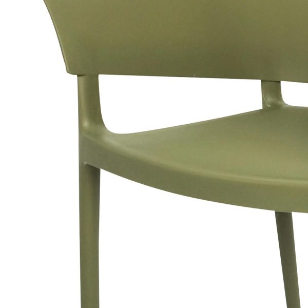 Bolero Lorenzo Cafe Chairs Green Tea (Pack of 2) - Image 4