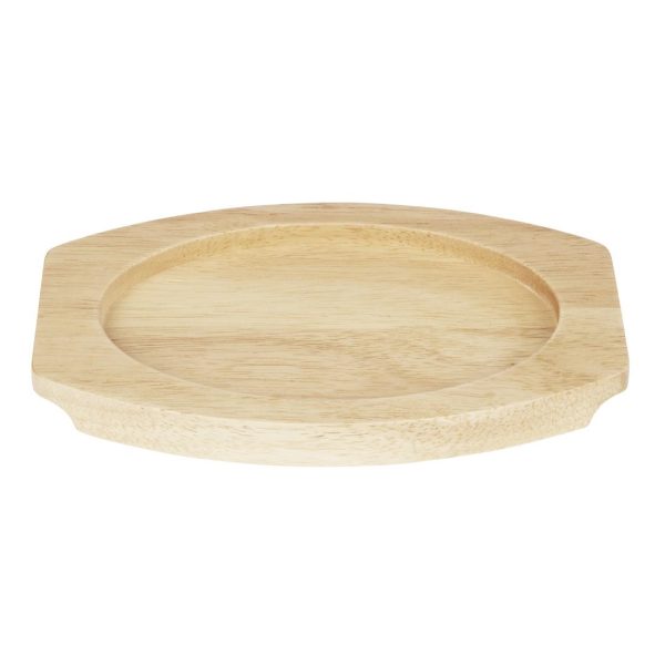 Olympia Hevea Board for Cast Iron Oval Eared Dish 230x135mm for FW818 - Image 2