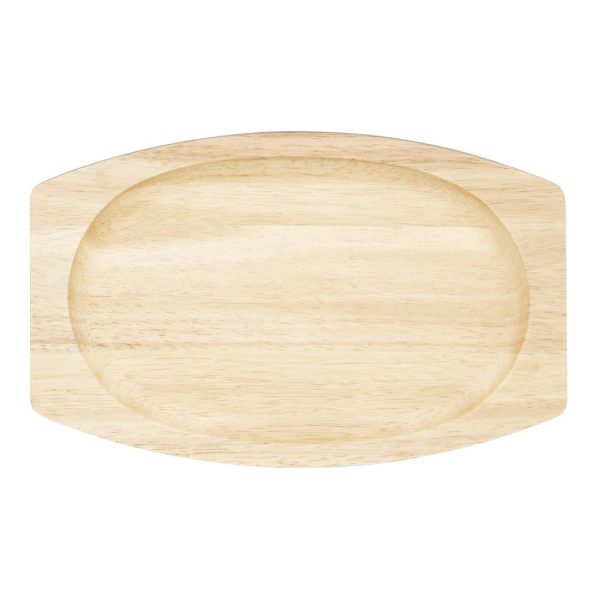 Olympia Hevea Board for Cast Iron Oval Sizzler 335x205mm for GJ557 - Image 3