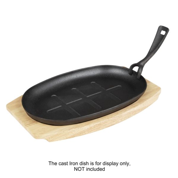 Olympia Hevea Board for Cast Iron Oval Sizzler 335x205mm for GJ557 - Image 6