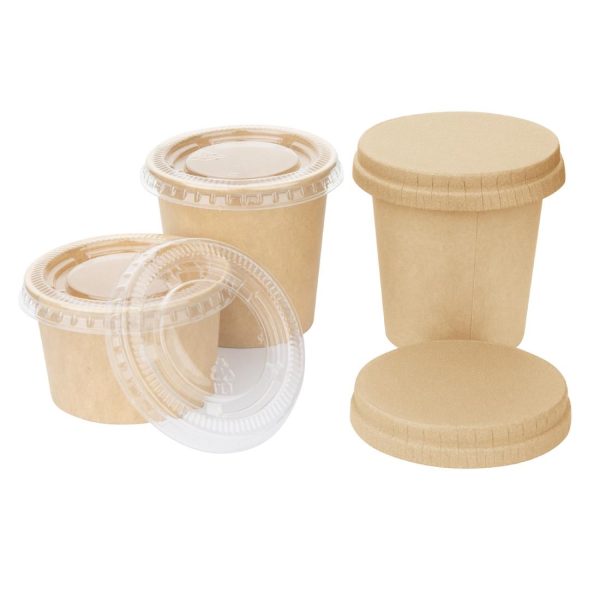 Fiesta Recyclable Paper Lids for Portion Pots (Pack of 1000) - Image 5
