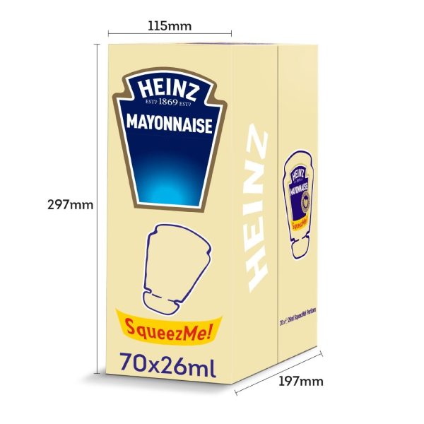 Heinz Mayonnaise SqueezMe! Sachets 26ml (Pack of 70) - Image 2