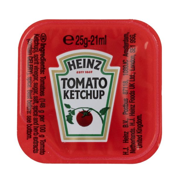 Heinz Tomato Ketchup Dip Pots 25ml (Pack of 100) - Image 2