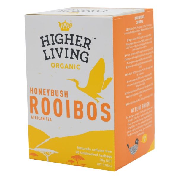 Higher Living Rooibos Honeybush Organic Teabags (Pack of 80) - Image 2
