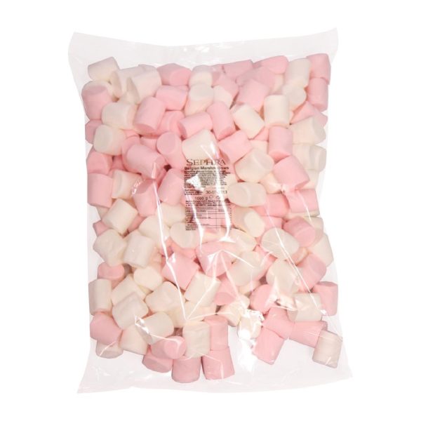 Sephra Pink and White Halal Mini Marshmallows 1kg