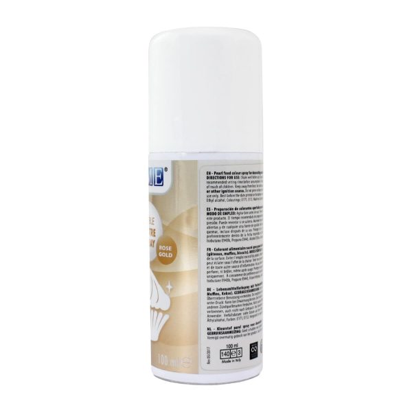 PME Edible Lustre Spray 100ml - Rose Gold - Image 3
