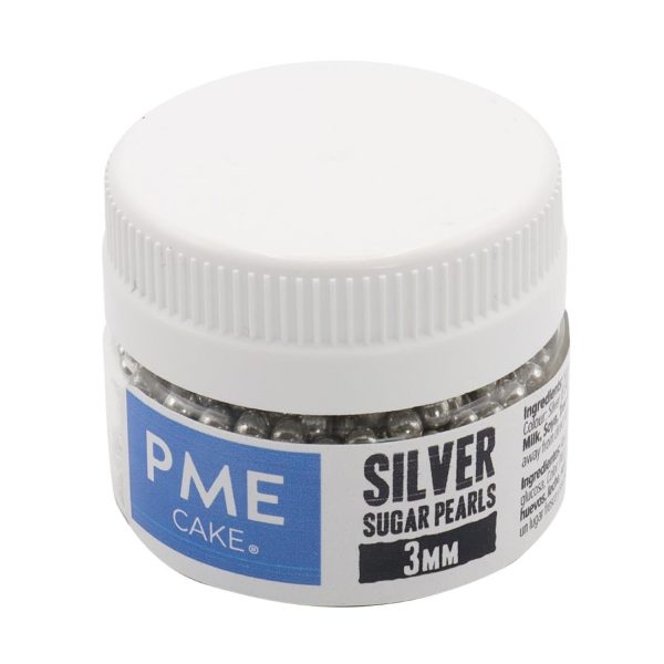 PME Silver Sugar Pearls 3mm - Image 6