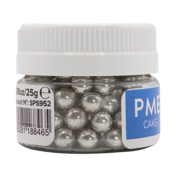 PME Silver Sugar Pearls 6mm - Image 2