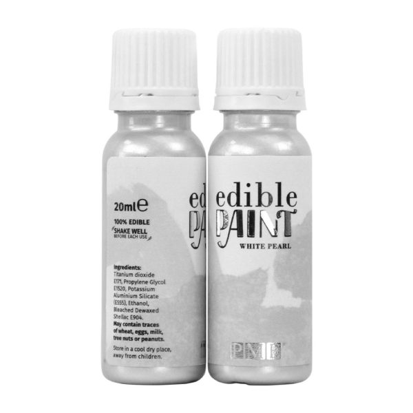 PME Edible Paint 20g - White Pearl - Image 4