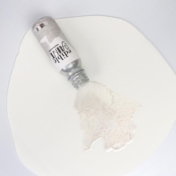 PME Edible Paint 20g - White Pearl - Image 5