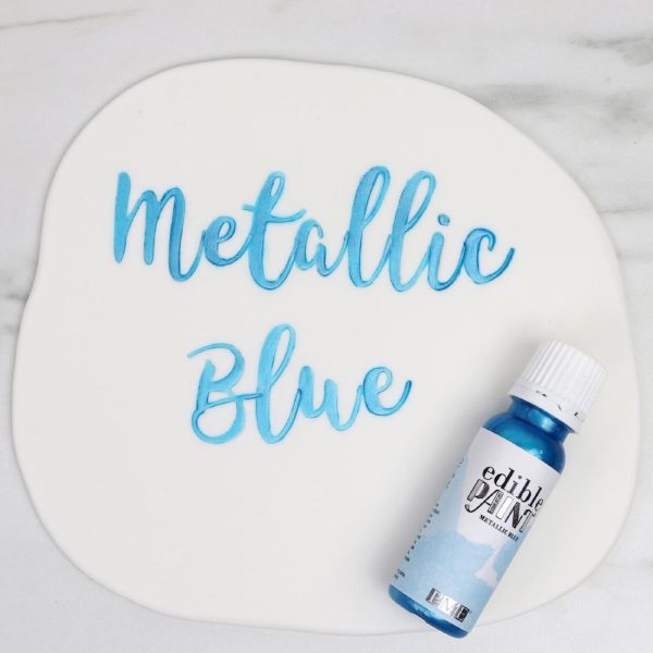 PME Edible Paint 20g - Metallic Blue - Image 4