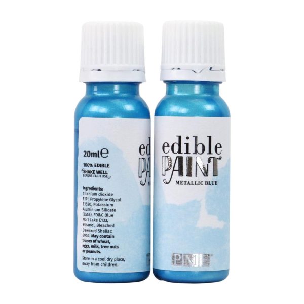 PME Edible Paint 20g - Metallic Blue - Image 5
