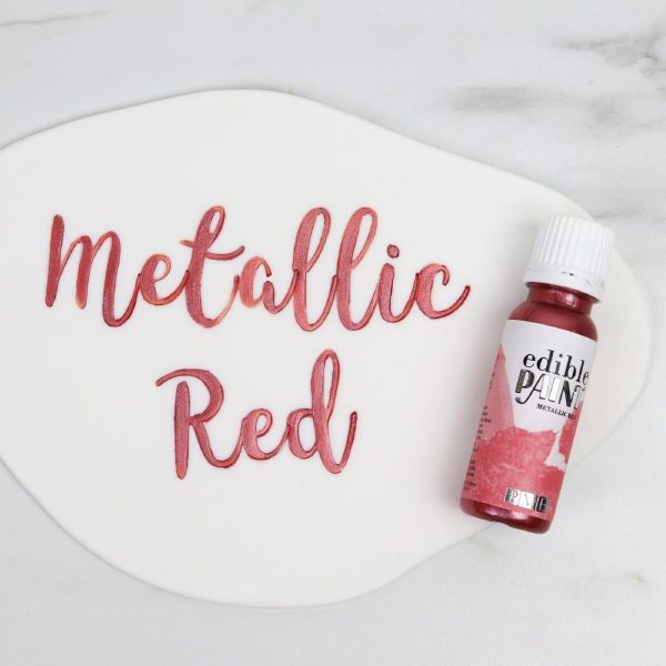 PME Edible Paint 20g - Metallic Red - Image 2