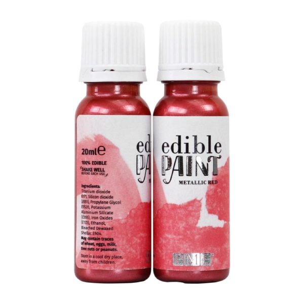 PME Edible Paint 20g - Metallic Red - Image 3