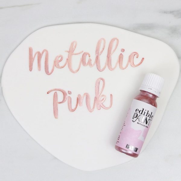 PME Edible Paint 20g - Metallic Pink - Image 3