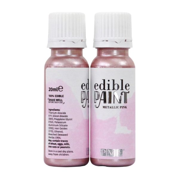 PME Edible Paint 20g - Metallic Pink - Image 4