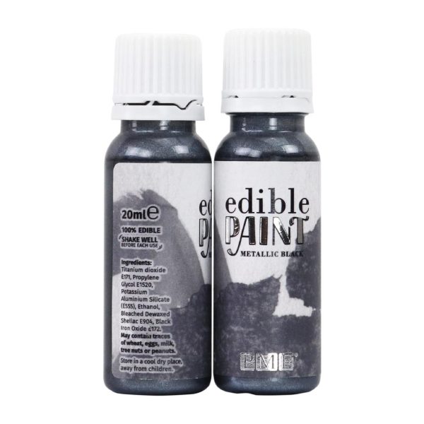 PME Edible Paint 20g - Metallic Black - Image 3