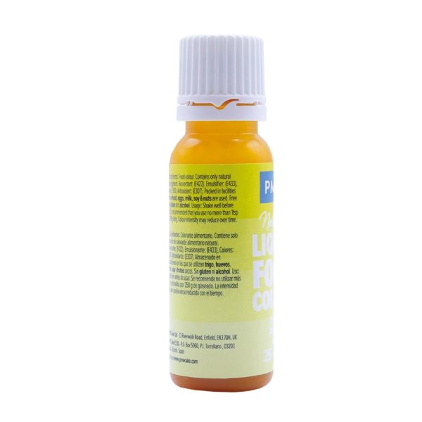 PME 100% Natural Food Colour - Lemon Yellow 25g - Image 2