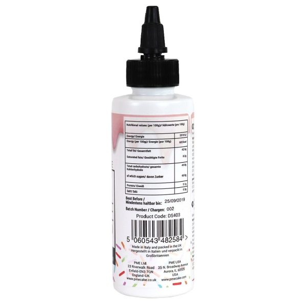 PME Luxury Cake Drip Pink Chocolate Flavour 150g - Image 2