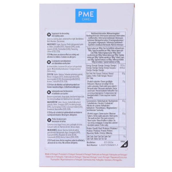 PME Sugar Paste Fondant Red 250g - Image 2