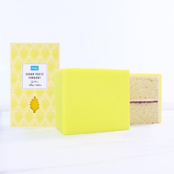 PME Sugar Paste Fondant Yellow 250g - Image 3