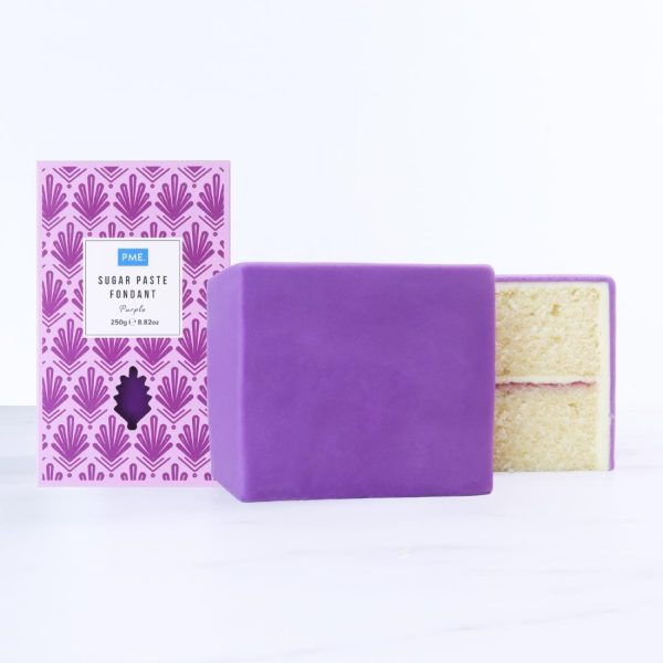 PME Sugar Paste Fondant Purple 250g - Image 3