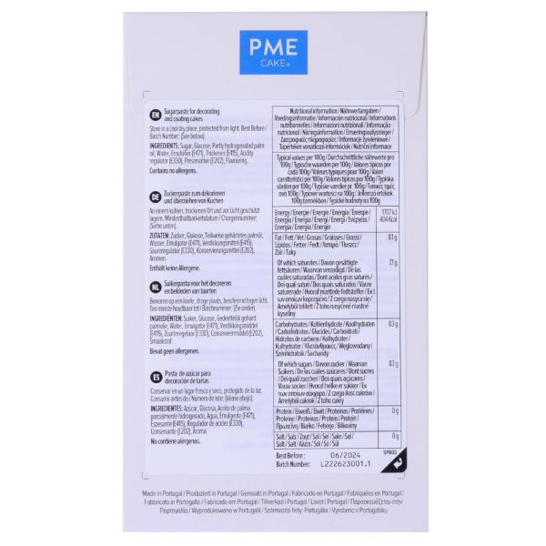PME Sugar Paste Fondant White 250g - Image 2