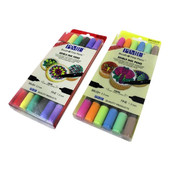 PME Brush & Fine Pen Set - Bright (Pack of 6) - Image 3