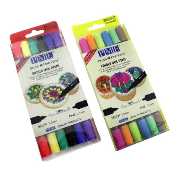 PME Brush & Fine Pen Set - Bright (Pack of 6) - Image 4