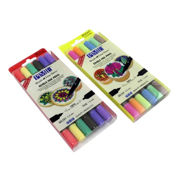 PME Brush & Fine Pen Set - Bright (Pack of 6) - Image 5