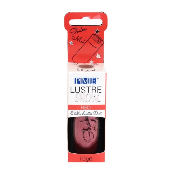 PME Lustre Snow Red Edible Lustre Dust 10g - Image 2
