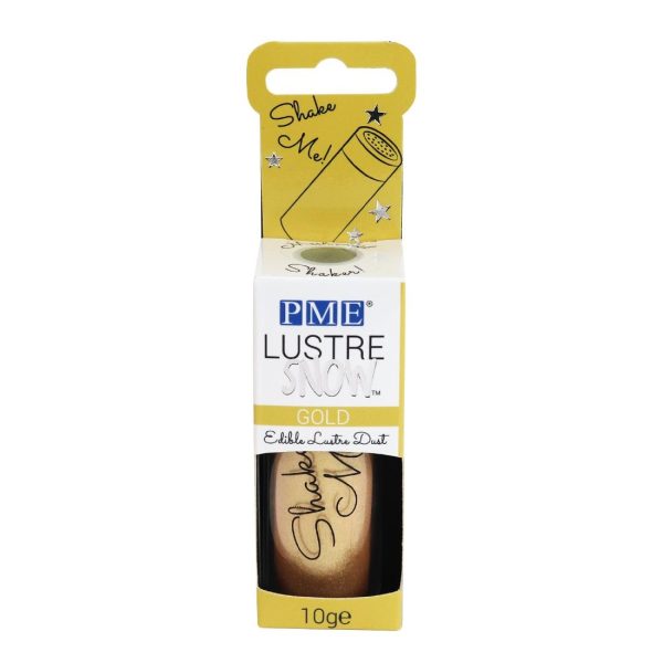 PME Lustre Snow Gold Edible Lustre Dust 10g - Image 2