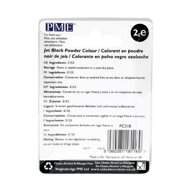PME Powder Colours 2g - Jet Black - Image 2