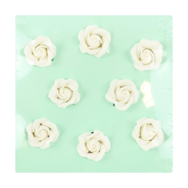 PME White Sugar Roses 32mm (Pack of 8) - Image 2