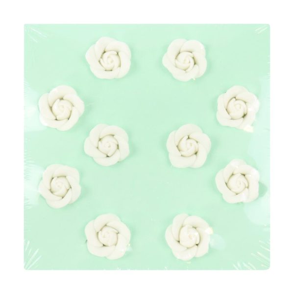 PME White Sugar Roses 25mm (Pack of 10) - Image 4