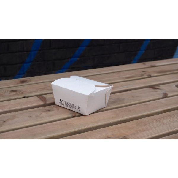 Notpla Small Takeaway Boxes White 800ml (Pack of 500) - Image 2