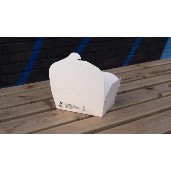 Notpla Medium Takeaway Boxes 1200ml - White (Pack of 250) - Image 2