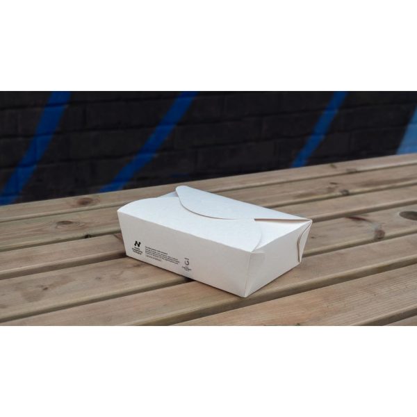 Notpla Large Takeaway Boxes 1750ml - White (Pack of 220) - Image 3